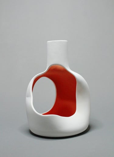 "Onoma" Bicolore blanche et orange, d'Anthony Bortoluzzi