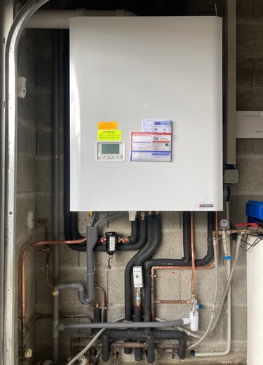 Remplacement de chaudière réalisé par Qualiplomberie, entreprise de plomberie certifiée RGE