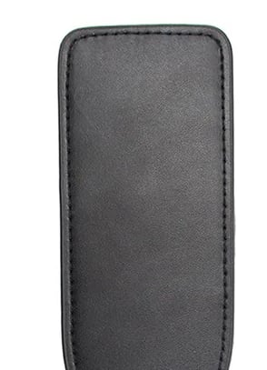 a faux leather paddle for bdsm play