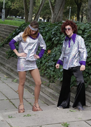 Disco kostiumai porai