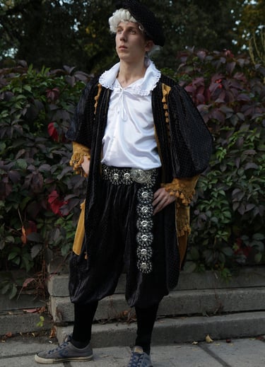 Renesanso vyriskas kostiumas, apranga.