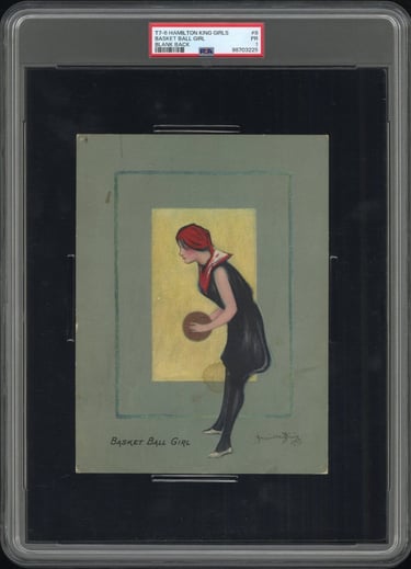 Hamilton King Girl Basketball Card Rare