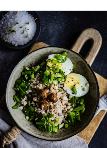  illustration d'un repas riche en prébiotiques