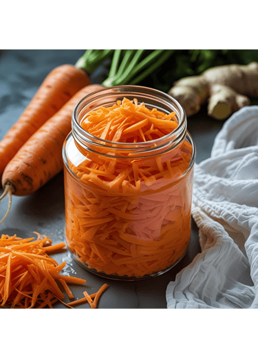 illustration de carottes fermentées