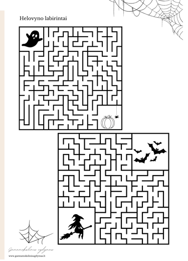 Nemokamos užduotys PDF Helovynas