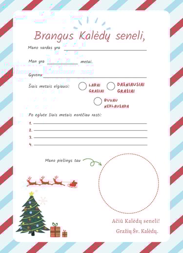 laiškas kalėdu seneliui maketas nemokamas