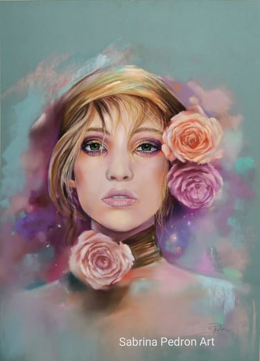 Ritratto di donna a pastello