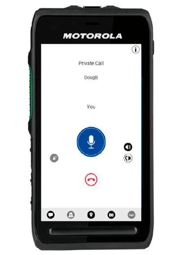 MCPTT Handheld Motorola Lex L11 con Wave PTX