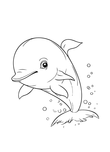 coloriage dauphin