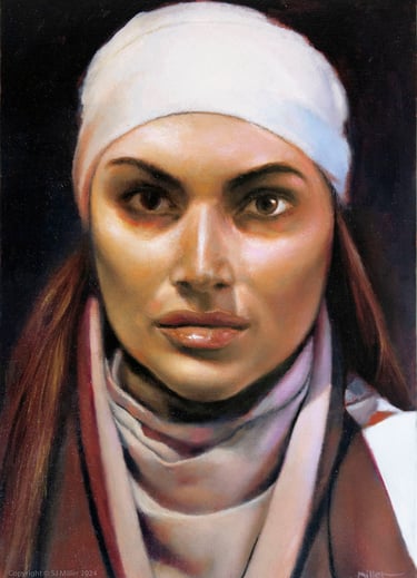Portrait of a young woman © SJ Miller 2024