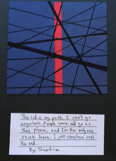 cut paper project and artist interperpretation