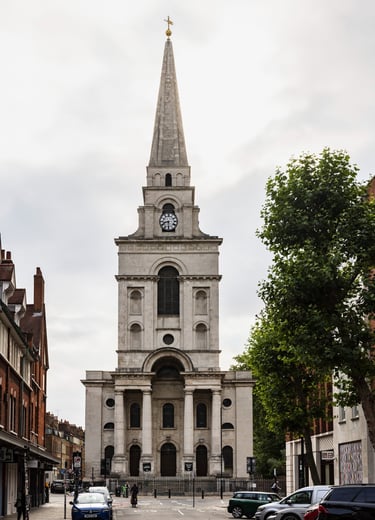 Christ Church Spitalfields from Brushfield Street