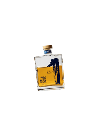 a bottle of tequila Uno Añejo