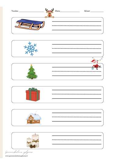 parašyk žodžius lietuvių kalba 1 klasė užduotys PDF