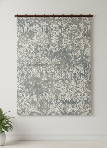 Custom bespoke handmade rugs crafted in Nepal –traditional wall-hanging- Himalaya Carpet Industries