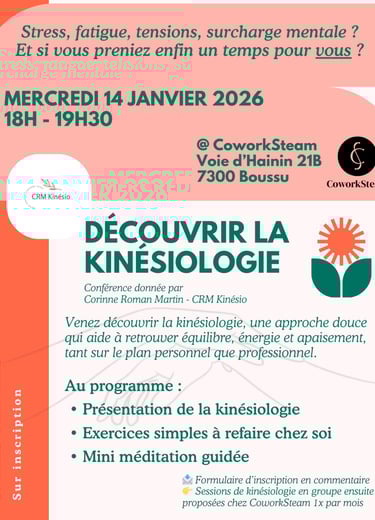 a flyer for a seminar on kinesiology