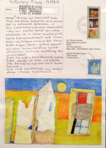 Mail art card