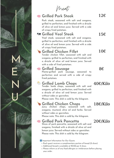 Fresh Grilled Meat , The Sunset Drift Tavern at John's Guesthouse