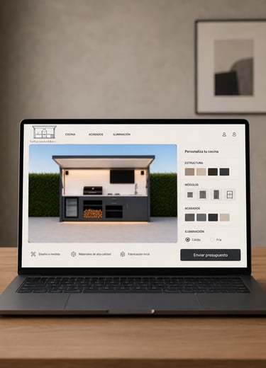 configura tu cocina modular exterior