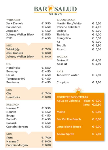 Bar Salud Drinks 2