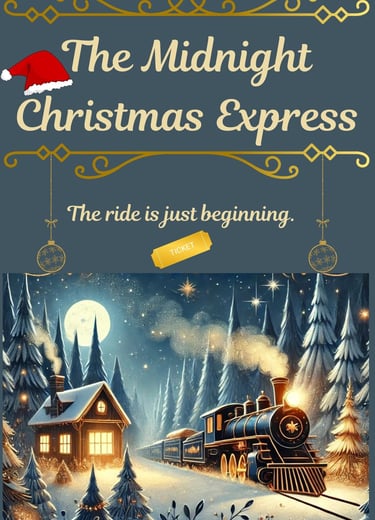 a train is coming up the tracks in the night