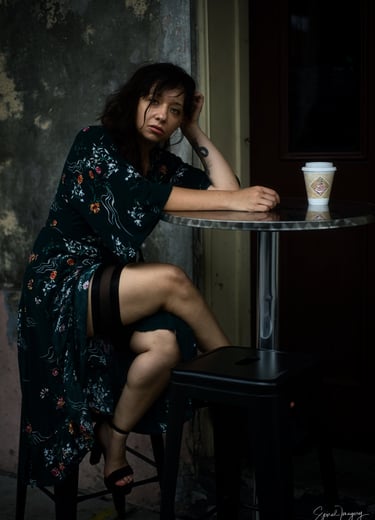 Amber Dean Author, New Orleans, Model, Hysterical Book, Novel, Author Portrait 