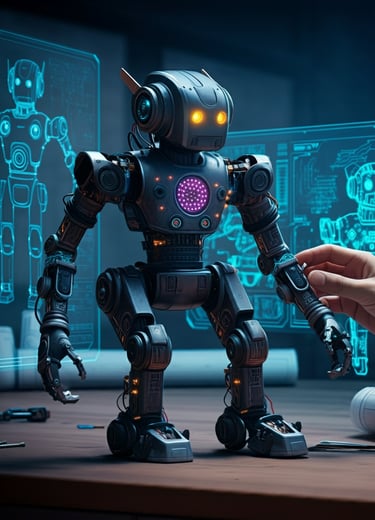 a robot that is sitting on a desk