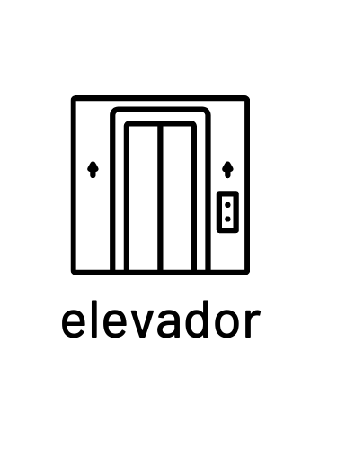 Apartamento pequeno com elevador