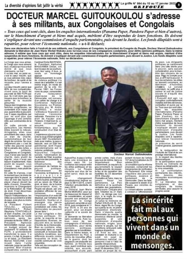 Presse Marcel Guitoukoulou CDP Info