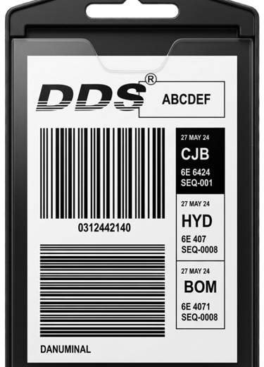 Permanent, reusable and transferable bag tag