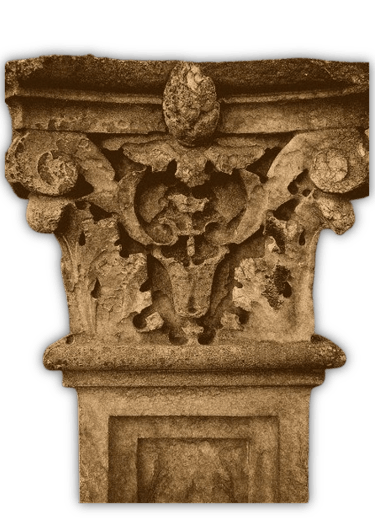 Colonne de pierre château