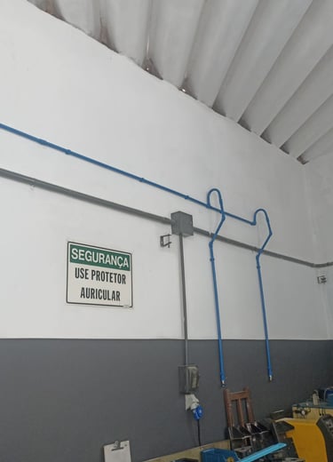 Instalação de Tubulação de Ar Comprimido 