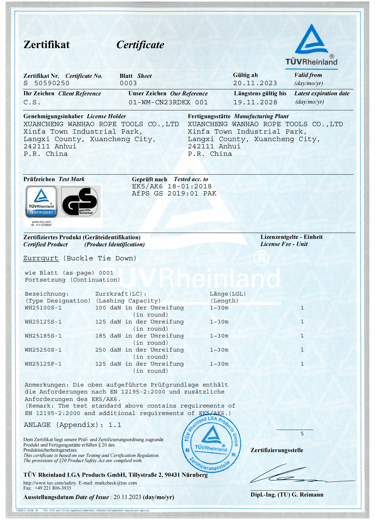 TUV certification