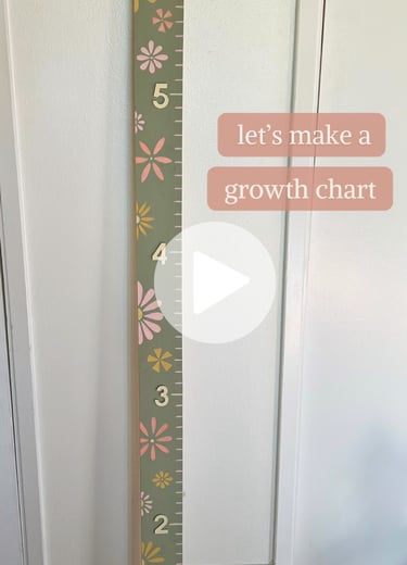 DIY growth chart