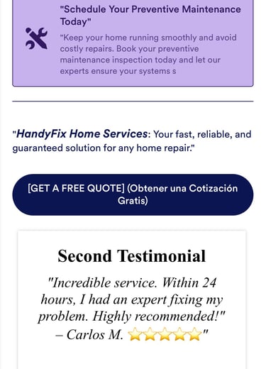 a mobile phone showing a screenshote of a website