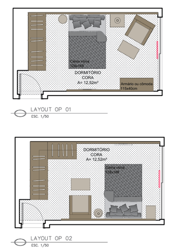 Planta Layout - Projeto Milena Spindler arquiteta