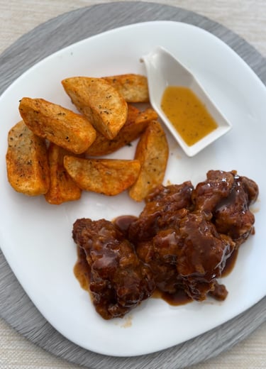 Receta de alitas con salsa de maracuyá de la línea HORECA