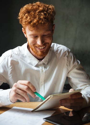 Homme en séance de coaching