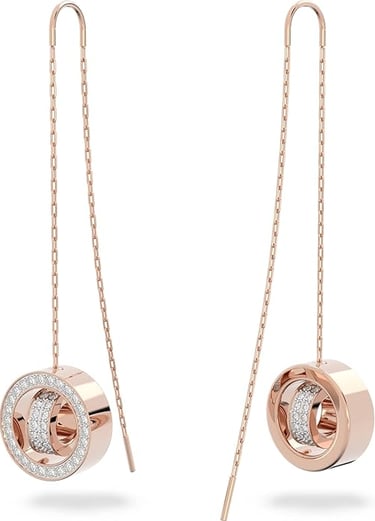 Prom Look Idea Modern Minimalist Neutral. Rose Swarovski Modernist Earrings. Hollow Collection Drop Earrings