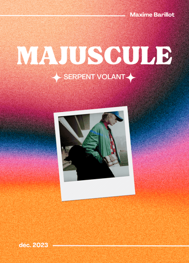 exposition au bar "Le Serpent Volant" en décembre 2023, à Tours.