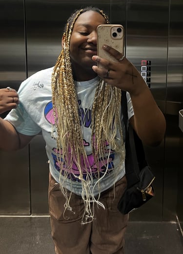 Mirror selfie in elevator