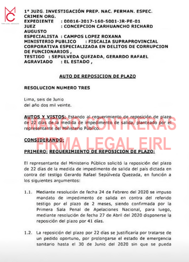 AUTO REPOSICION DE PLAZO/MARCO CONTRERAS FL