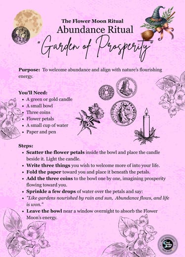 Flower Moon Abundance Ritual