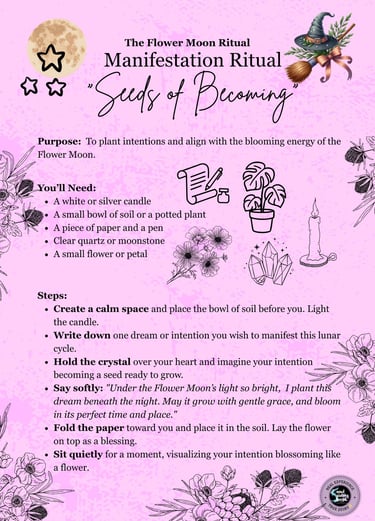 Flower Moon Manifestation Ritual