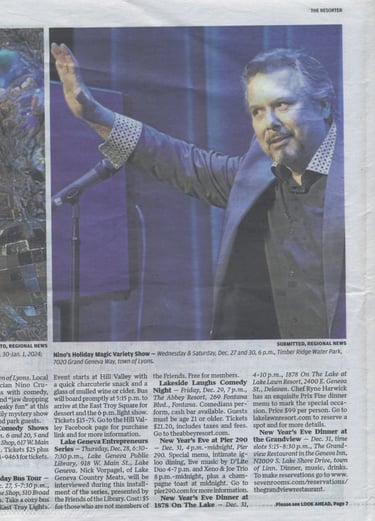 Crystal Lake IL Hypnotist Comedy WI Nino