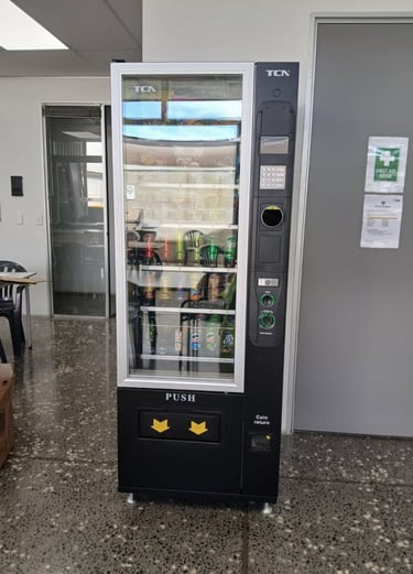 TCN 6G vending machine installed inside a commercial office building in Australia.