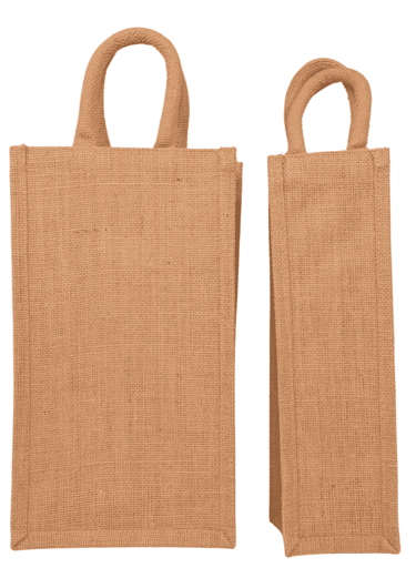 Eco-friendly jute wine bottle bag for gifting