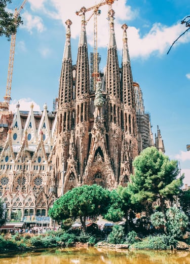 Sagrada Familia basilica in Barcelona, Spain