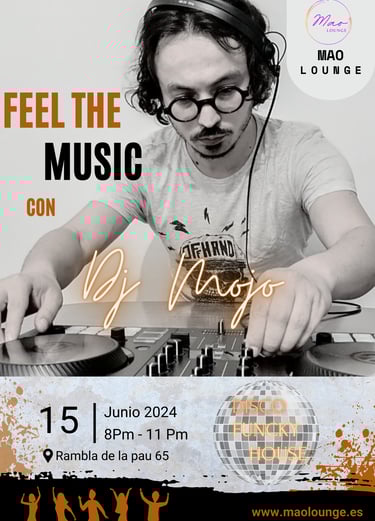 Poster evento Dj Mojo Mao Lounge