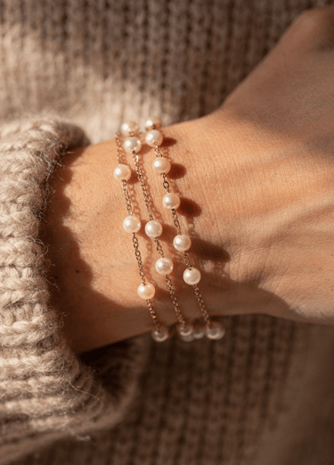 3 layer pearl bracelet